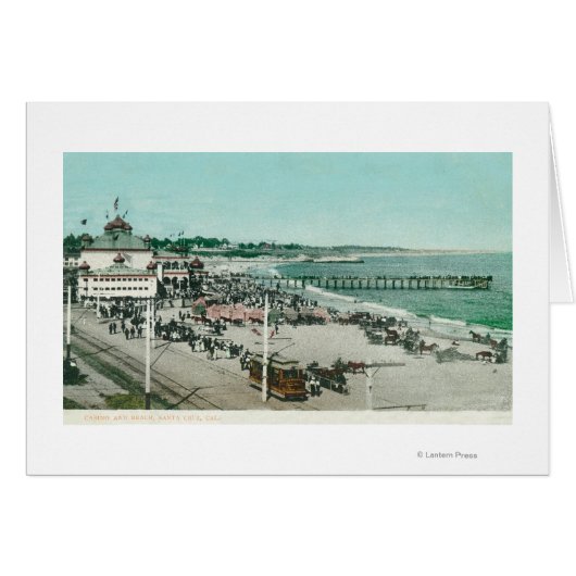 View of the Casino, Beach, and Pier Cards (Front Horizontal)