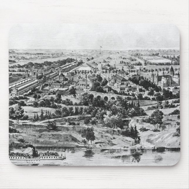 View of the Centennial Exposition Mouse Pad (Front)