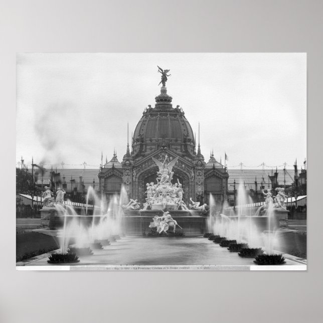 View of the Central Dome and the Fountain Poster (Front)