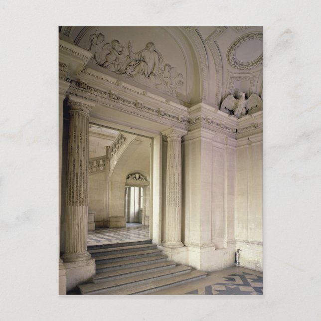 View of the central vestibule, built 1642-51 postcard (Front)