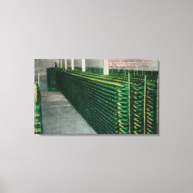 View of the Champagne VaultsAsti, CA Canvas Print (Front)