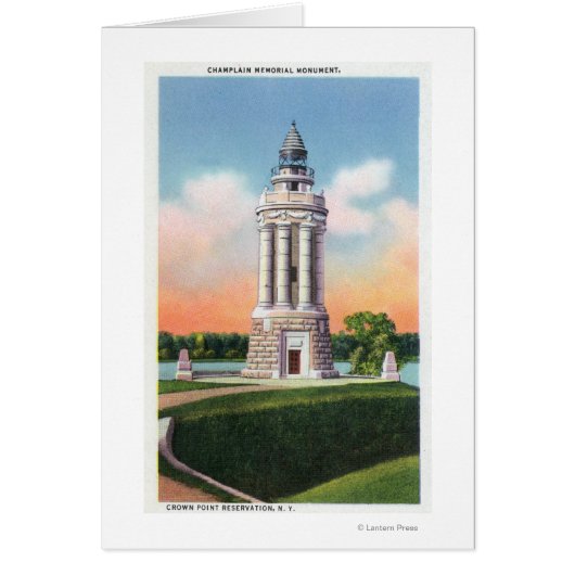View of the Champlain Memorial Monument Cards (Front)