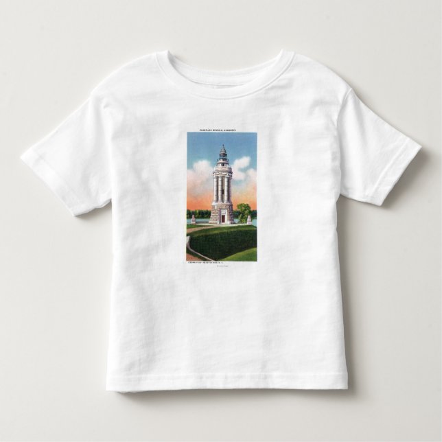 View of the Champlain Memorial Monument Toddler T-shirt (Front)