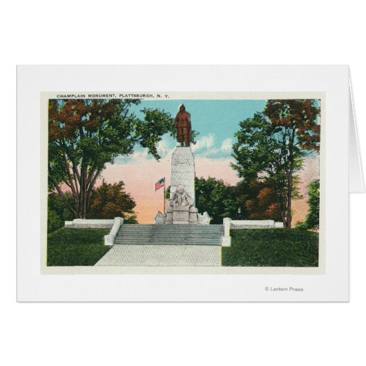View of the Champlain Monument Cards (Front Horizontal)