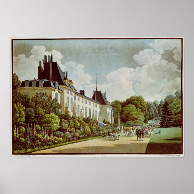 View of the Chateau de la Malmaison Poster (Front)
