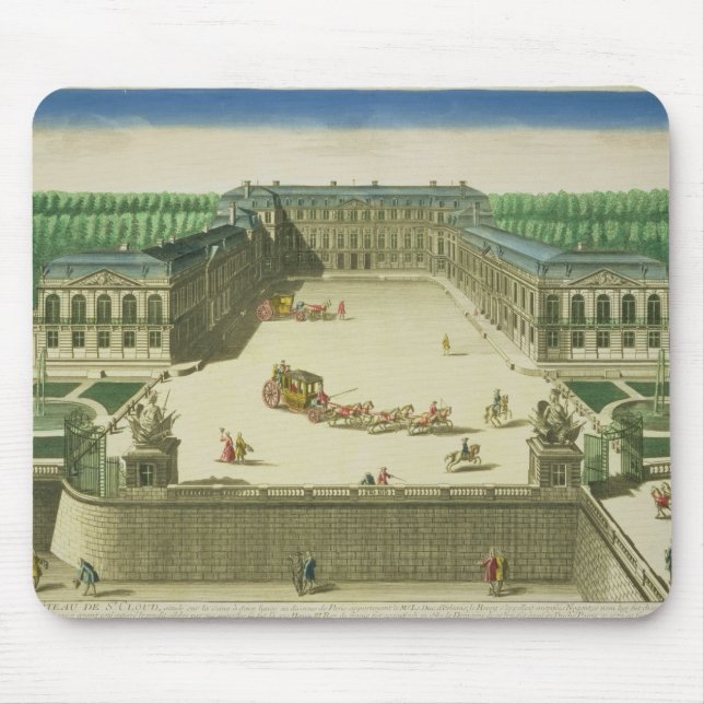 View of the Chateau of St. Cloud, engraved by Anto Mouse Pad (Front)