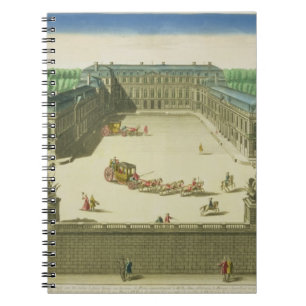 View of the Chateau of St. Cloud, engraved by Anto Notebook