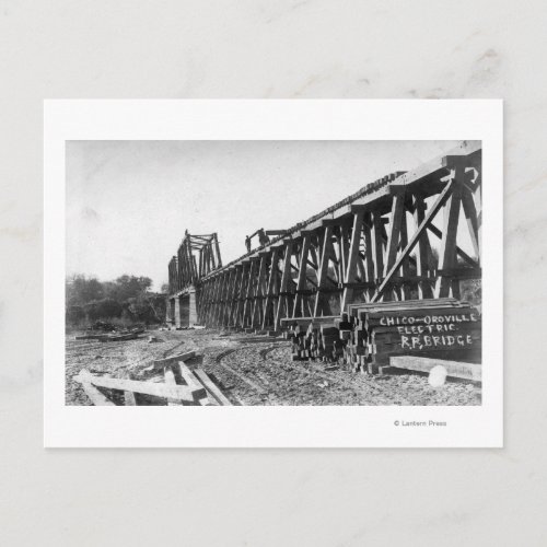 View of the Chico_Oroville Bridge Postcard