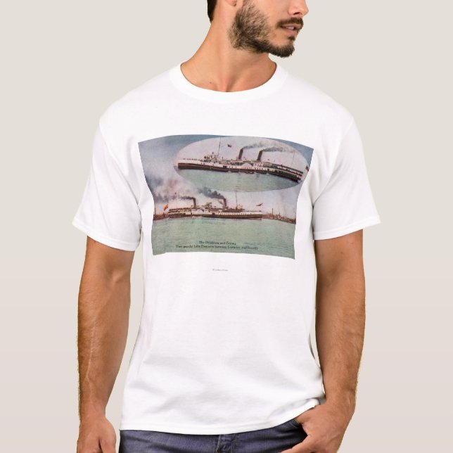 View of the Chippewa and Corona Steamers T-Shirt (Front)