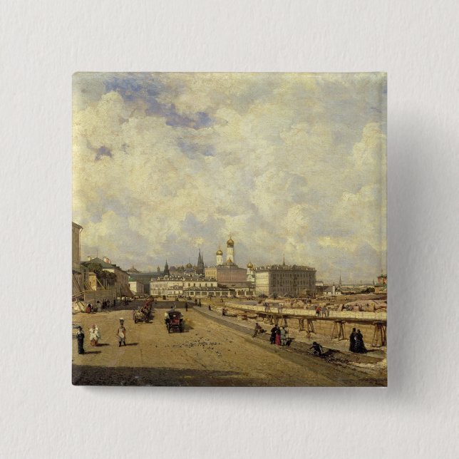 View of the Christ Saviour Cathedral Pinback Button (Front)
