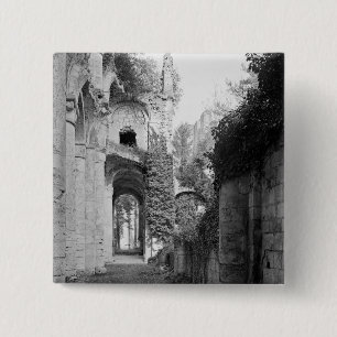 View of the church, c.1052-67 pinback button