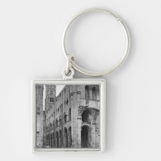 View of the church interior, c.1040-67 keychain (Front)