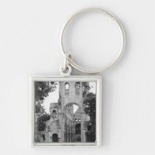 View of the church interior, c.1052-67 keychain