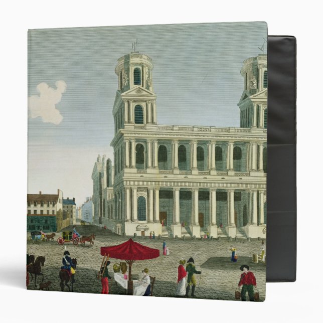 View of the Church of Saint-Sulpice 3 Ring Binder (Front/Inside)