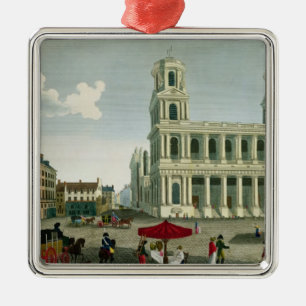 View of the Church of Saint-Sulpice Metal Ornament