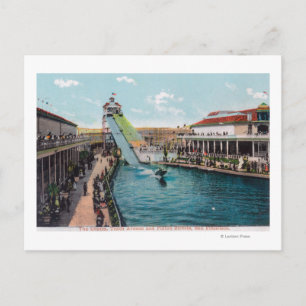 View of the Chutes at 10th Ave and Fulton St Postcard