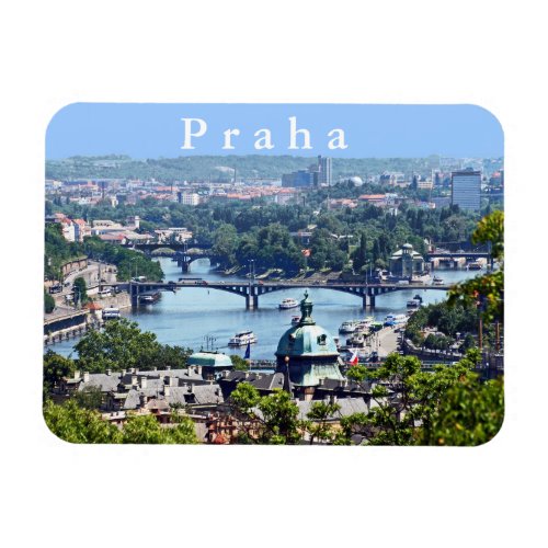 View of the city from Prague Castle Magnet