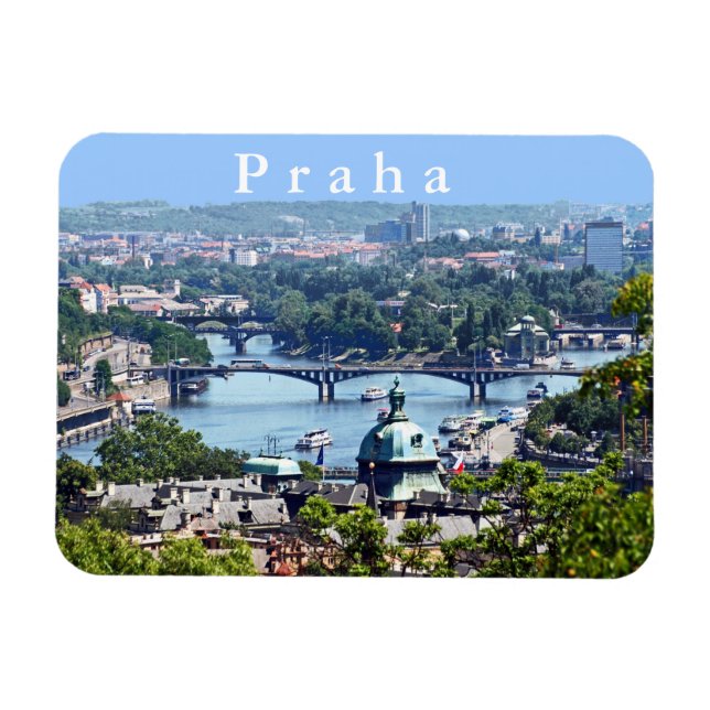 View of the city from Prague Castle. Magnet (Horizontal)
