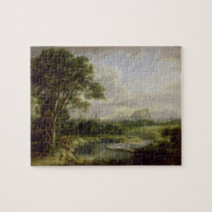 View of the City of Edinburgh, c.1822 (oil on canv Jigsaw Puzzle