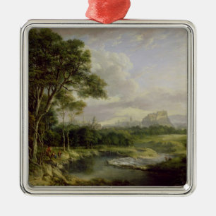View of the City of Edinburgh, c.1822 (oil on canv Metal Ornament