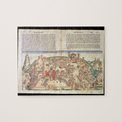 View of the city of Jerusalem from the Nuremberg Jigsaw Puzzle