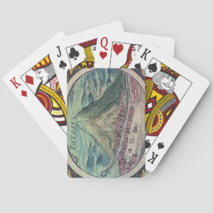 View of the city of Potosi, Bolivia, with its famo Poker Cards