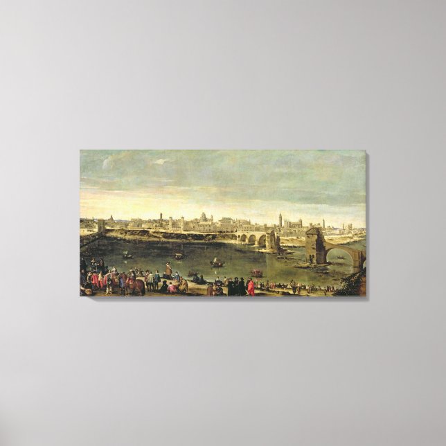 View of the City of Zaragoza Canvas Print (Front)