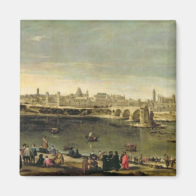 View of the City of Zaragoza Magnet (Front)