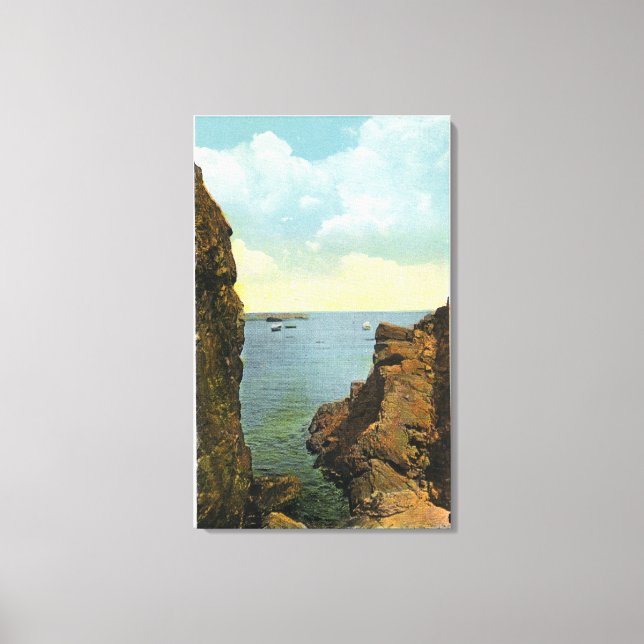 View of the Cleft at Perkins Cove Canvas Print (Front)