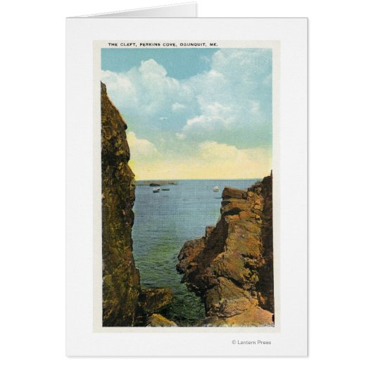 View of the Cleft at Perkins Cove Cards (Front)