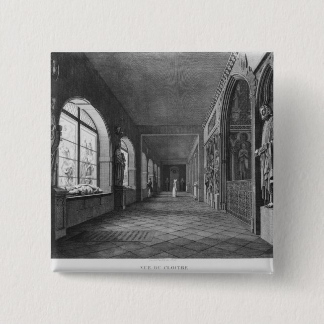 View of the cloister, Musee des Monuments Button (Front)