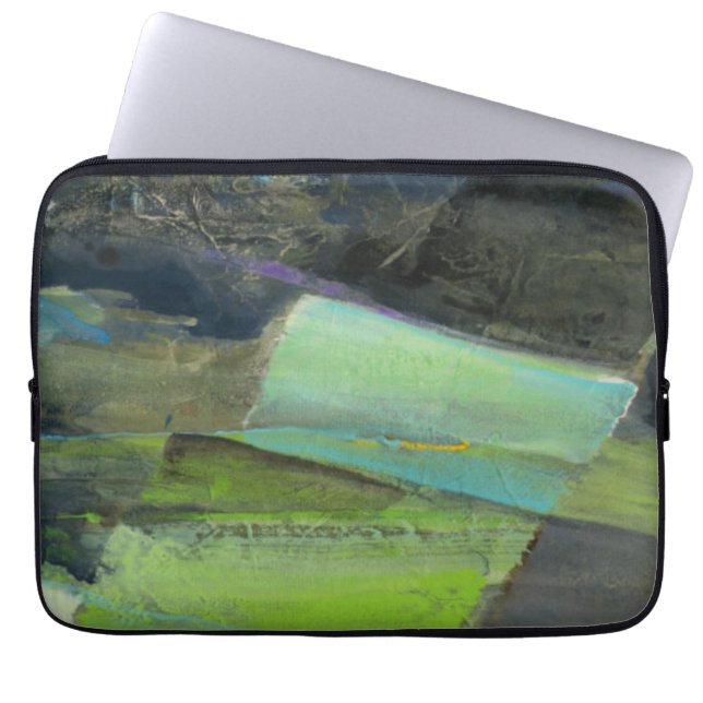 View of the Coast II | Abstract Print Laptop Sleeve (Front)