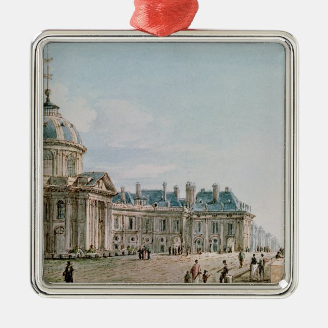 View of the College des Quatre Nations, Paris Metal Ornament (Front)
