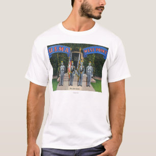View of the Color Guard Standing Alert T-Shirt