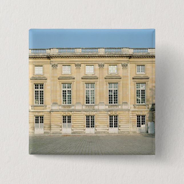 View of the Courtyard Facade of the Petit Pinback Button (Front)