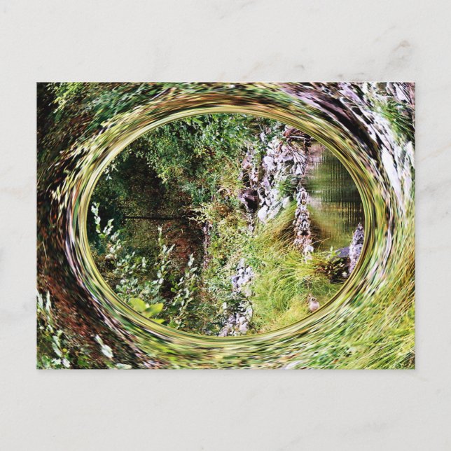 View of the creek..... postcard (Front)