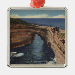 View of the Devil's Pot & the Sunset Cliffs Metal Ornament