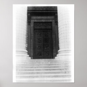 View of the door of La Madeleine Poster