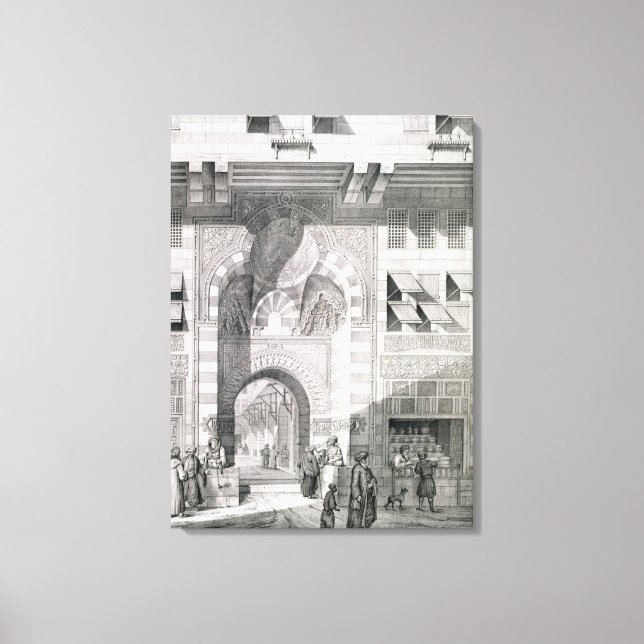 View of the Door of Okal Kaid-Bey, from 'Monuments Canvas Print (Front)