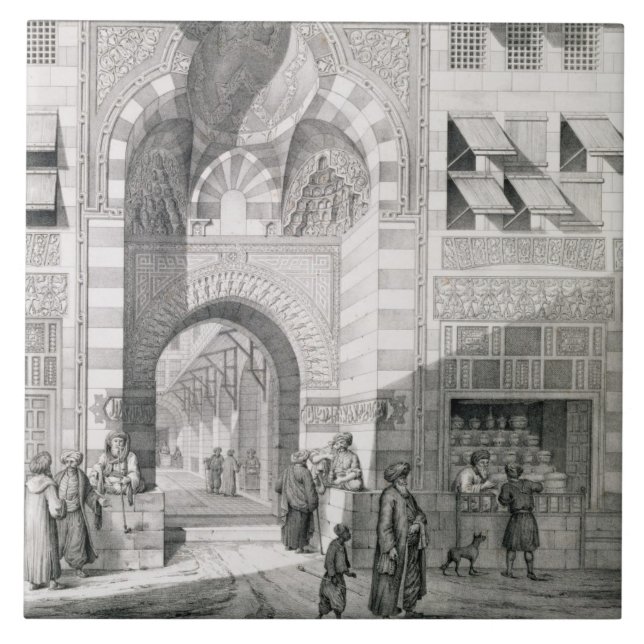 View of the Door of Okal Kaid-Bey, from 'Monuments Tile (Front)