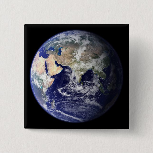 View of the Earth from space Button (Front)