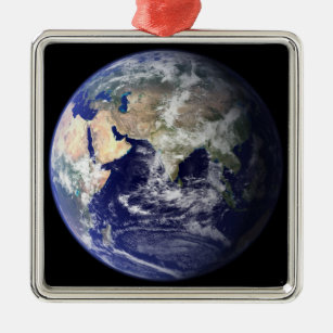 View of the Earth from space Metal Ornament