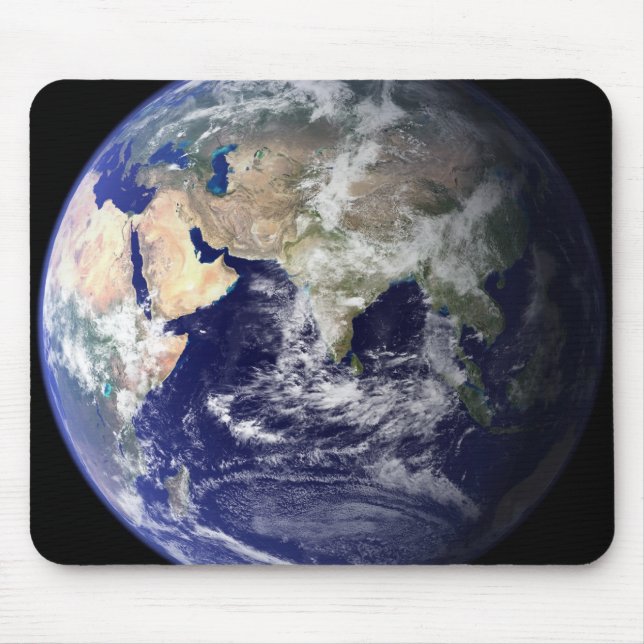 View of the Earth from space Mouse Pad (Front)