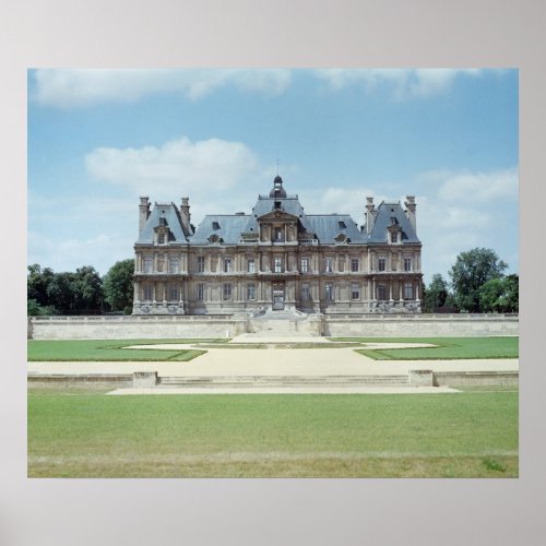 View of the East facade of Chateau de Maisons Poster