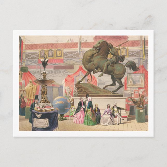 View of the East Nave of the Crystal Palace with S Postcard (Front)