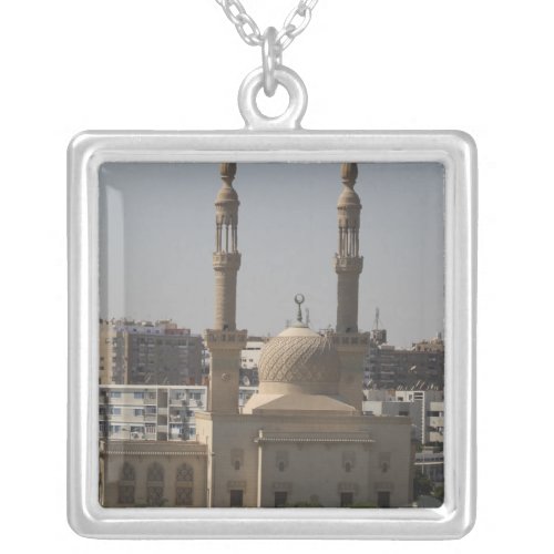 View of the Egyptian coast Silver Plated Necklace
