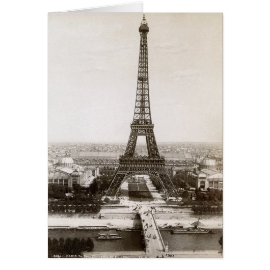 View Of The Eiffel Tower, 1900 Cards (Front)
