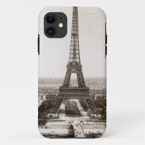 View Of The Eiffel Tower 1900 iPhone 11 Case