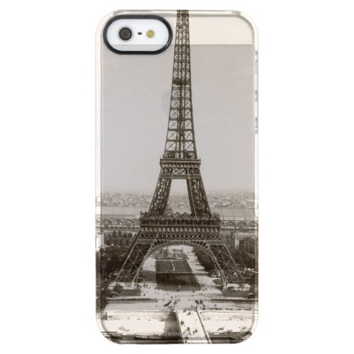 View Of The Eiffel Tower 1900 Clear iPhone SE55s Case