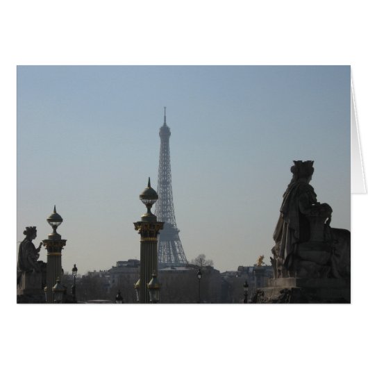 View of the Eiffel Tower Cards (Front Horizontal)